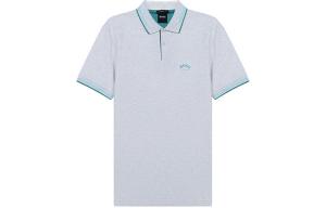 HUGO BOSS Мужская поло светло-серого цвета