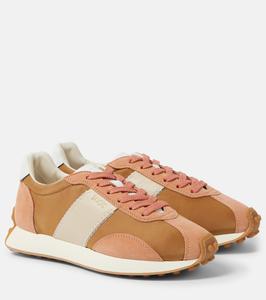 Vintage кроссовки из замши и технической ткани Tod's, Salmone Ch+C805+B010+B001