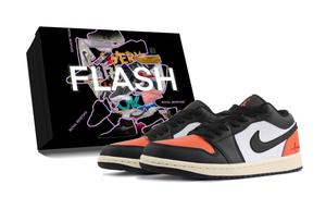 Jordan Кроссовки баскетбольные низкие Vintage Unisex Black White, складывающиеся, в коробке