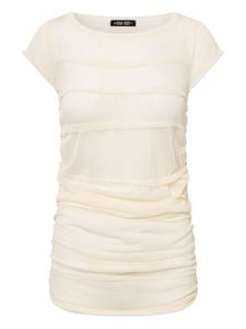 Футболка с рюшами Elena Velez, нейтральный