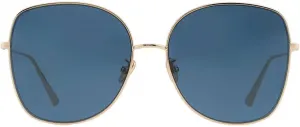 Женские солнцезащитные очки Dior Blue Butterfly CD40069U 10V 59, Shiny Gold