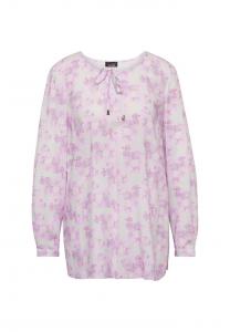 Короткий размер: блузка с принтом из тонкого хлопка. Goldner, мультиколор