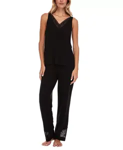 Женский комплект: топ Franny и пижамные брюки Flora by Flora Nikrooz, фиолетовый