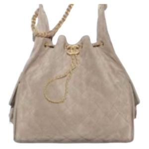 CHANEL Сумка через плечо из 25Bag, материал замша, винтажный стиль, фурнитура золотистого цвета, обычный средний размер, женская модель, темно-серый цвет