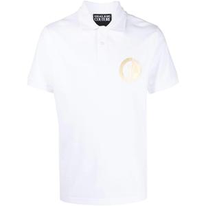 VERSACE JEANS COUTURE Белая поло для мужчин