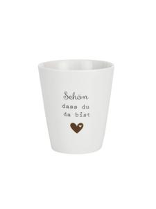 Кружка Счастливая кружка, приятно видеть тебя здесь, белого цвета Krasilnikoff