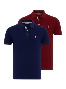 Рубашка поло Jacey Quinn Shirt, цвет navy/bordeaux