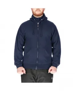 Утепленная толстовка с капюшоном Big & Tall – прочная, теплая, удобная RefrigiWear, синий