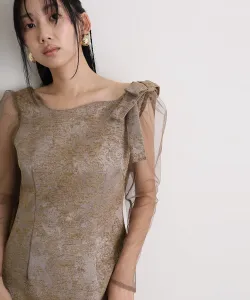 Топ из собранного тюля