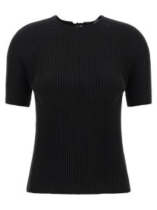 Свитер с застежкой сзади Tory Burch, черный