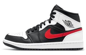 Кроссовки JORDAN 1 Mid Black Chile Red White