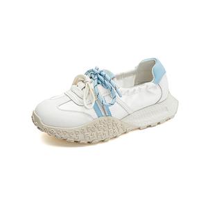 Низкие повседневные кроссовки для женщин POOQ, бежевый