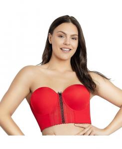 Женский удлиненный бюстгальтер без бретелек Shea PARFAIT, красный