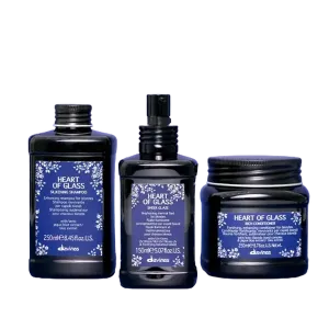 Набор для светлых волос: шампунь, 250 мл + кондиционер, 250 мл + флюид, 150 мл Davines Heart of glass