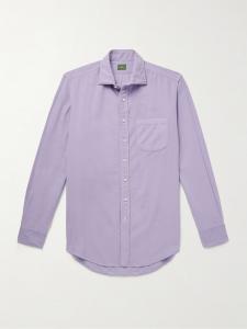Рубашка из хлопкового вельвета, окрашенная в готовом виде SID MASHBURN, сиреневый