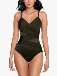 Купальник Solid Mystique Miraclesuit, Green Khaki