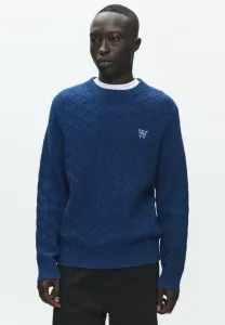 Свитер wwlamin с круглым вырезом 25373 Double A By W.W., Navy Peony