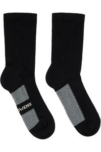 Rick Owens Черные блестящие носки «Конкордианс»