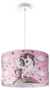 Подвесной светильник Paco Home Hugo Pd1 Cos 213, алюминий - розовый - белый