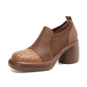 Женские туфли на высоком каблуке FMM, Brown