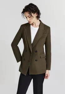 Doppiopetto bottoni blazer Calliope, Verde Militare Scuro