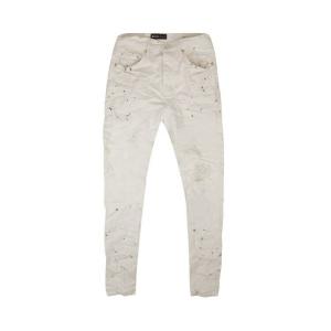 Брюки PURPLE BRAND Paint Blowout Denim Pants White, белый
