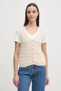 Жилет с добавлением льна Hoss Intropia, бежевый