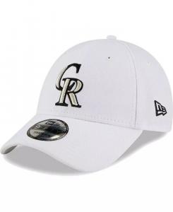Мужская белая регулируемая кепка Colorado Rockies League II 9FORTY New Era