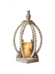 Beliani Светодиодная декорация PAJARVI коричневого/зеленого/желтого цвета - (Ш) 23 x (В) 40 x (Д) 23 см