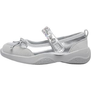 Нескользящие износостойкие низкие кожаные туфли для детей Annil, серебряный