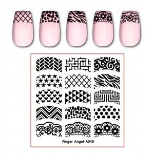 ФРАНЦУЗСКИЙ штамп для ногтей, Frezarkowo