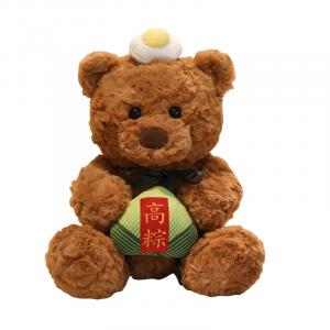 Плюшевая кукла Well Being Bear для фестиваля лодок-драконов высота 22см/32см MLING, коричневый