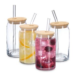 4 стакана для питья Relaxdays, прозрачный