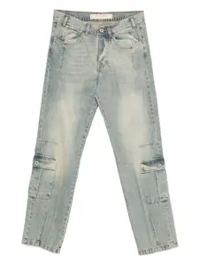 Джинсы карго с эффектом потертостей Yes London, синий