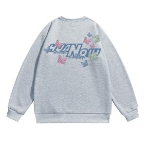 Свитшот Unisex Crew Neck Moderate Heavyweight HUANQIU, светло-серый