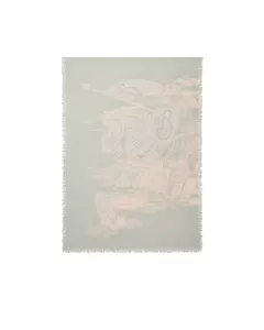 Широкий шерстяной шарф EKD Burberry, серый