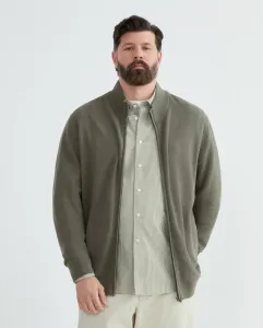 Кардиган на молнии для мужчин больших размеров Dustin, зеленый