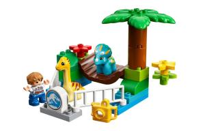 Набор Jurassic World Dinosaur Zoo пластиковые строительные блоки 0 300 деталей 10879 LEGO