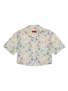 MAX&Co. Kids рубашка с цветочным принтом, нейтральный