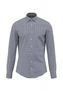 Seidensticker деловая рубашка "Slim", узкий длинный рукав, воротник "Кент" Pepita, синий