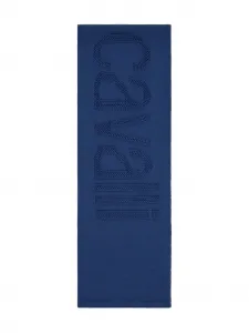 Шарф с вышитым логотипом Roberto Cavalli, синий