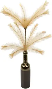 И.ГЕ.А. Искусственная ветка "Перо", В Керамической Вазе I.GE.A. 40х80х28 см, цвет orange