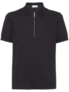 Рубашка поло с вышитым логотипом Ferragamo, черный