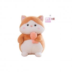 Очаровательная плюшевая кукла кошка с рыбкой 25см/35см/45см высота AOLETU