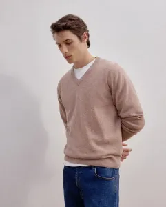 Мужской свитер с V-образным вырезом Dustin, бежевый