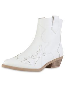 Ботильоны VAN HILL Cowboy Boots Marilyn, белый