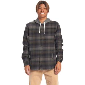 Мужская фланелевая куртка Briggs с капюшоном Quiksilver, Charcoal Briggs Flannel