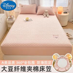 Disney Простыня на резинке 180х220 см, утепленная, влагозащитная, с рисунком Xiong Xiong - Rhine Pink