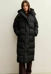 Длинное стеганое зимнее пальто-пуховик New Look, Black