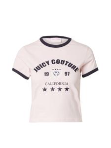Рубашка Juicy Couture The Arched Football Ringer, пастельно-розовый